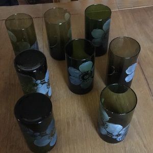 Flower design drinking glasses from Pier 1.